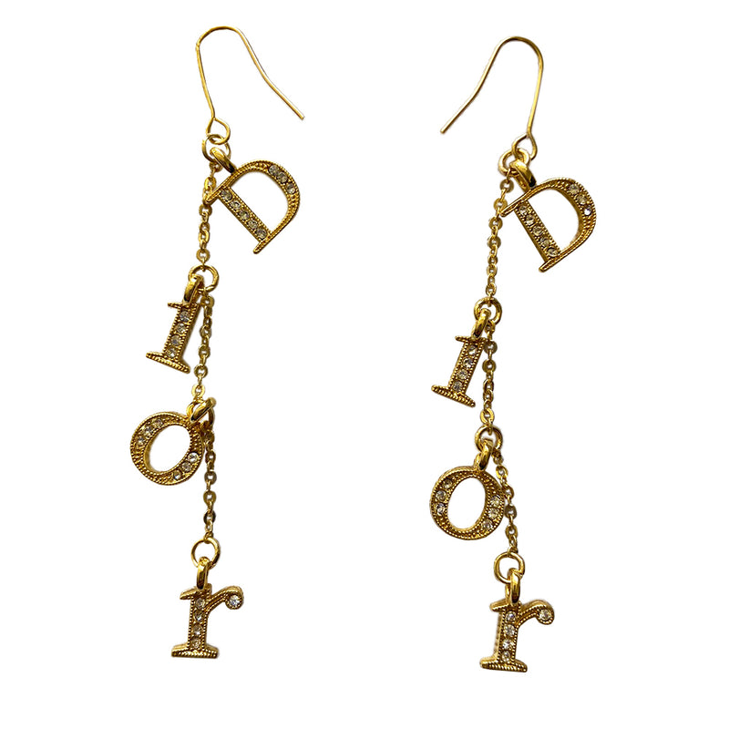 dior drop earrings