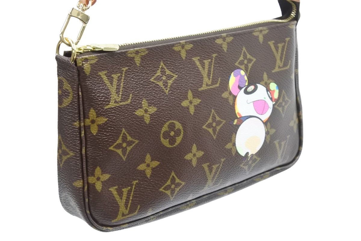 シルバー/レッド LOUIS VUITTON モノグラム・パンダポシェットアクセ