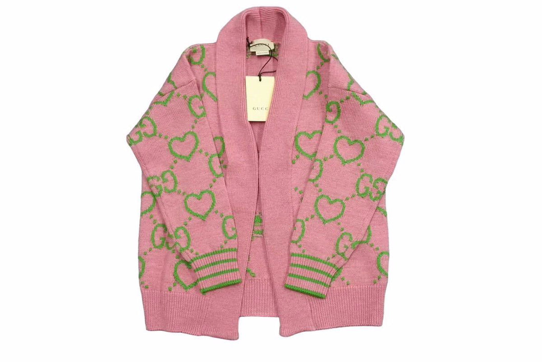 極美品 GUCCI グッチ ガールズ カーディガン GG柄 2022-23AW