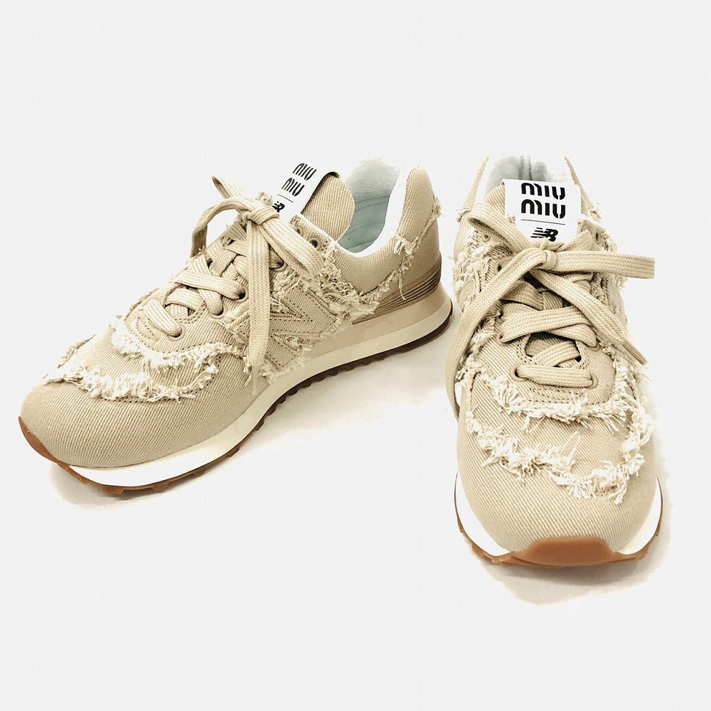 574 New Balance x Miu Miu デニム スニーカー 36 lram-fgr.ma