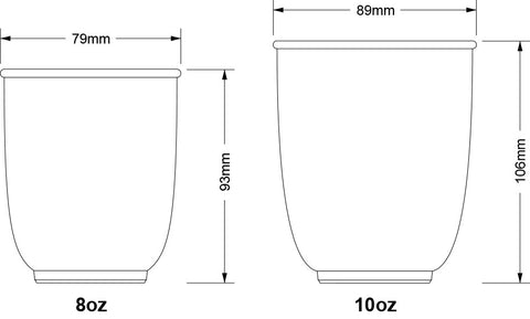 Daniel Jessep Ceramics Curve Cup Dimensions