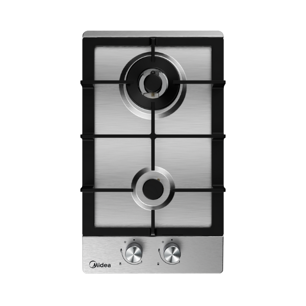 Midea 30cm 2 Burner Gas Hob Stainless Steel 30SB005