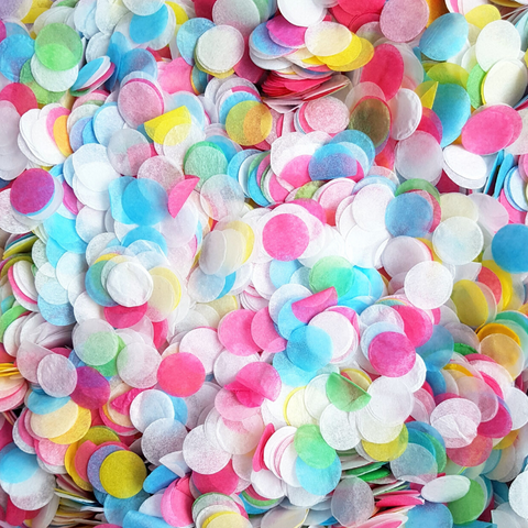 RYKOMO 10000 Pieces 1 Inch Tissue Paper Confetti Round, Multicolor Tissue  Paper Confetti Circles Rainbow Confetti Tissue Paper Circles for Arts Craft