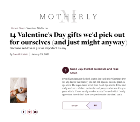 Motherly - Good JuJu Herbal - Mother's Day Gifts - Gifts for Mom 