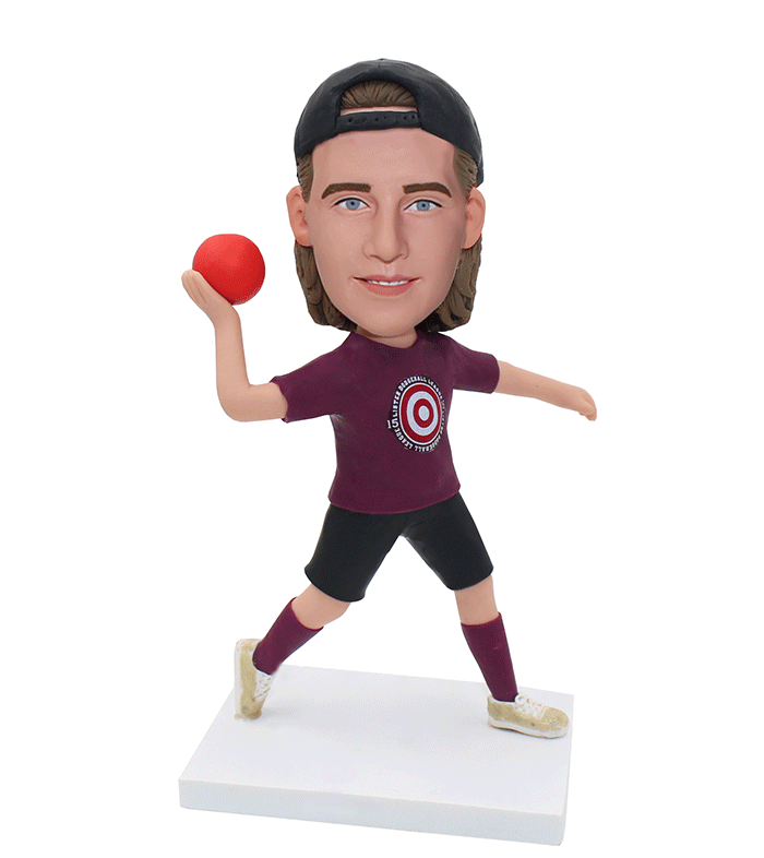 Personalized Softball Bobbleheads, Custom Baseball Bobbleheads, Customized Shot Put Figurine