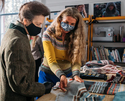 Princess Anne visiting the Eribe store