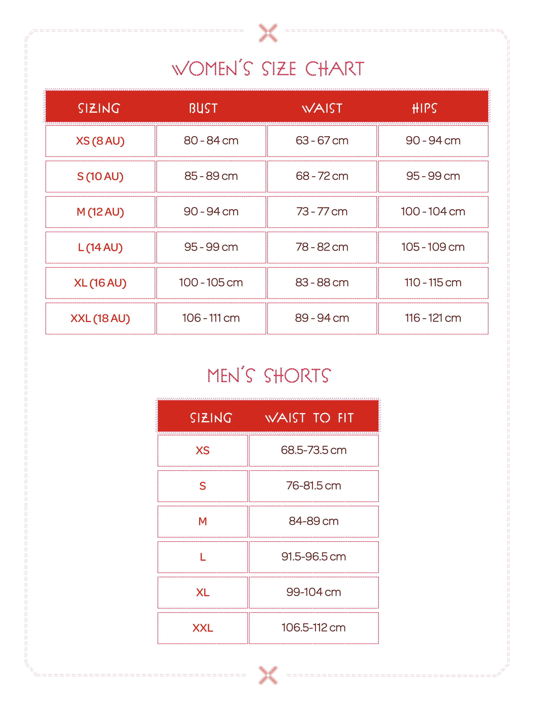 Sizing – dowry.com.au