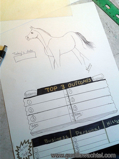 Planner pages work in progress Gunilla Wachtel