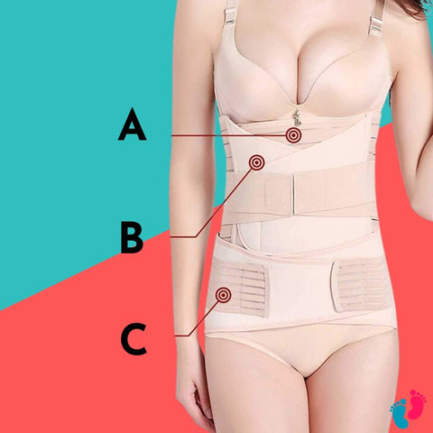 1 ceinture abdominale pour femme après accouchement ventre post bande de  ventre post-partum compression ceinture - Siamslim