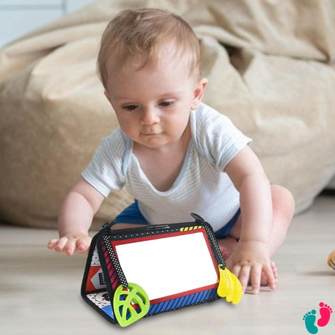 Planche d'activité miroir Montessori pour bébé - BABY ACTIVITY