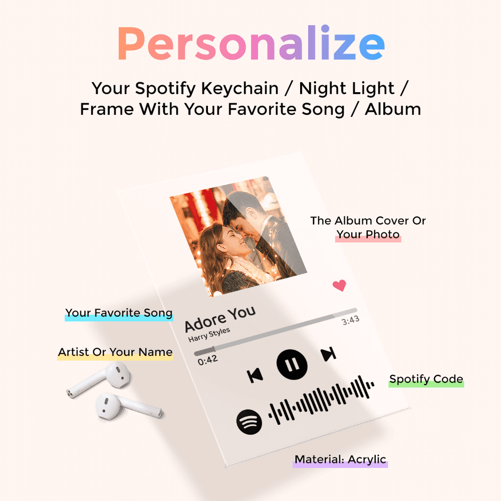 cadeaux personnalises plaque de musique cadeau de noel spotify code pe maplunelampefr