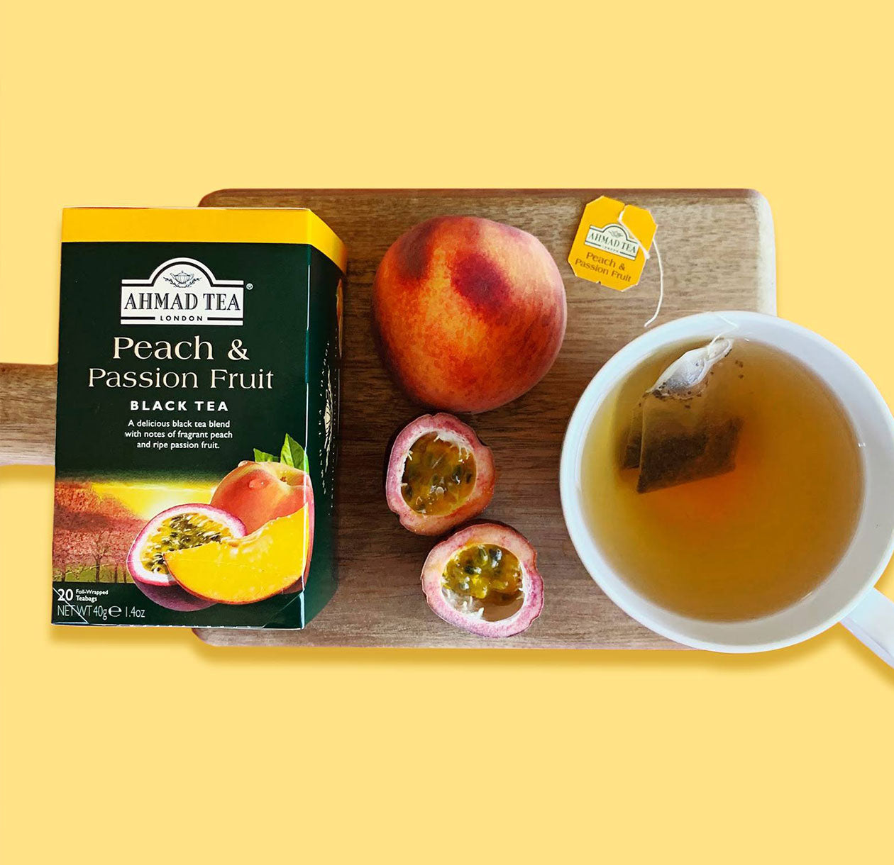 Peach & Passion Fruit - Black Tea, 20' Tea Bags