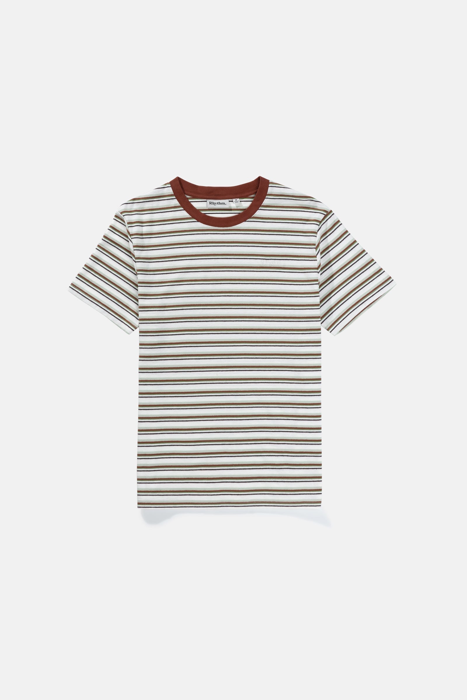 Everyday Stripe Ss T Shirt Natural