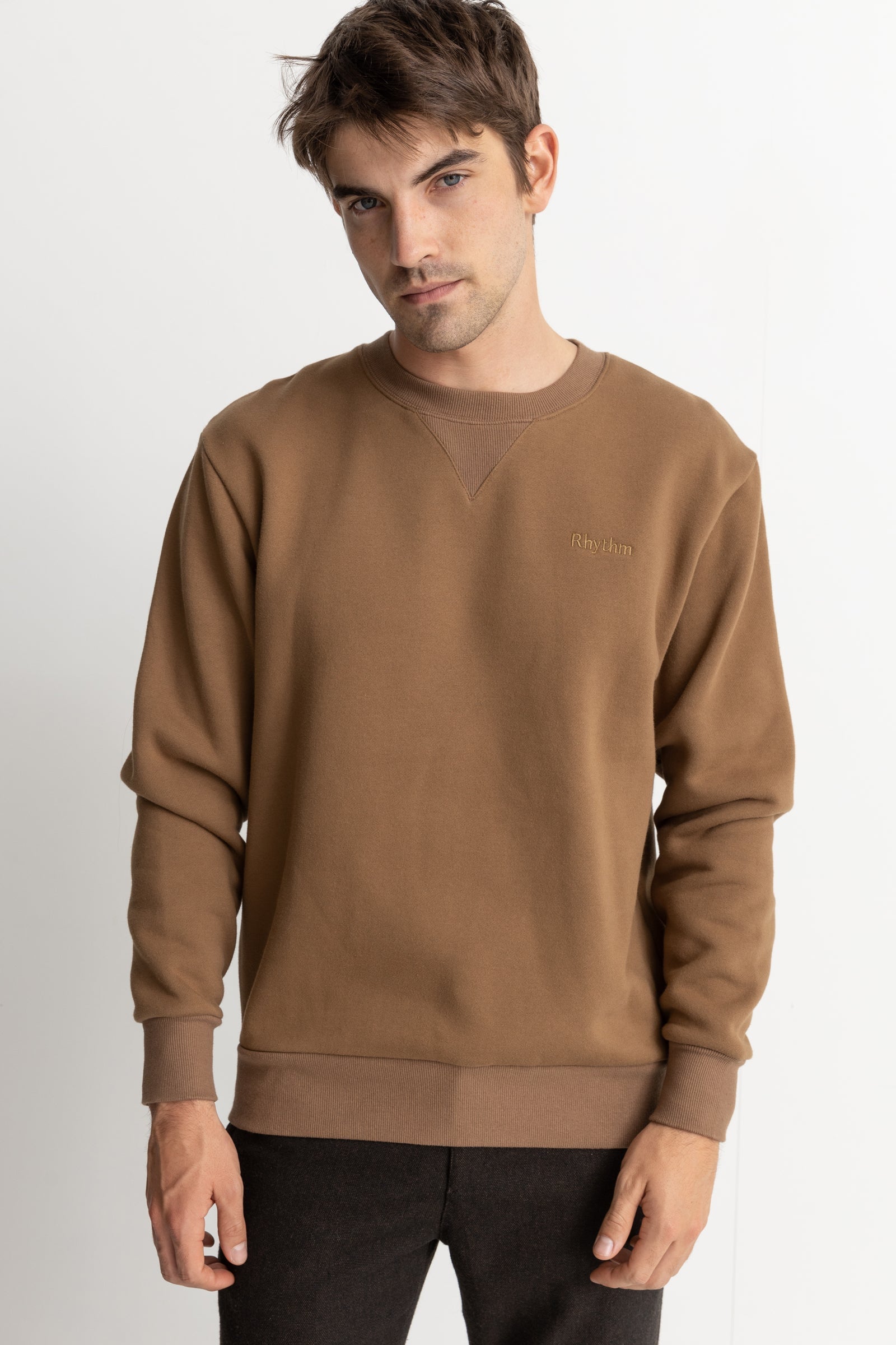 Heavyweight Fleece Crew Tobacco