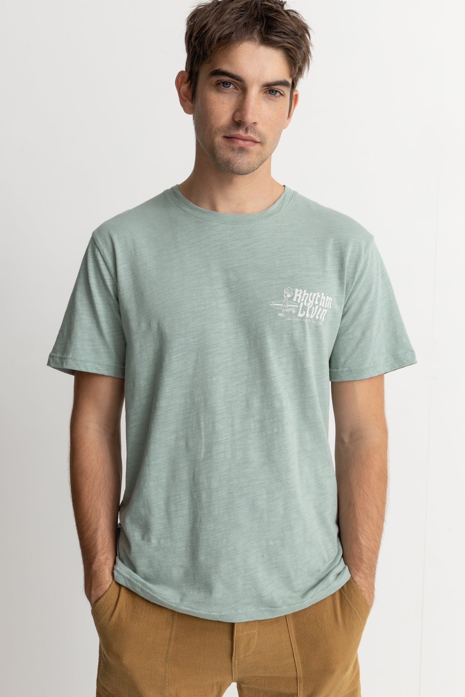 Livin Slub Ss T-Shirt Seafoam