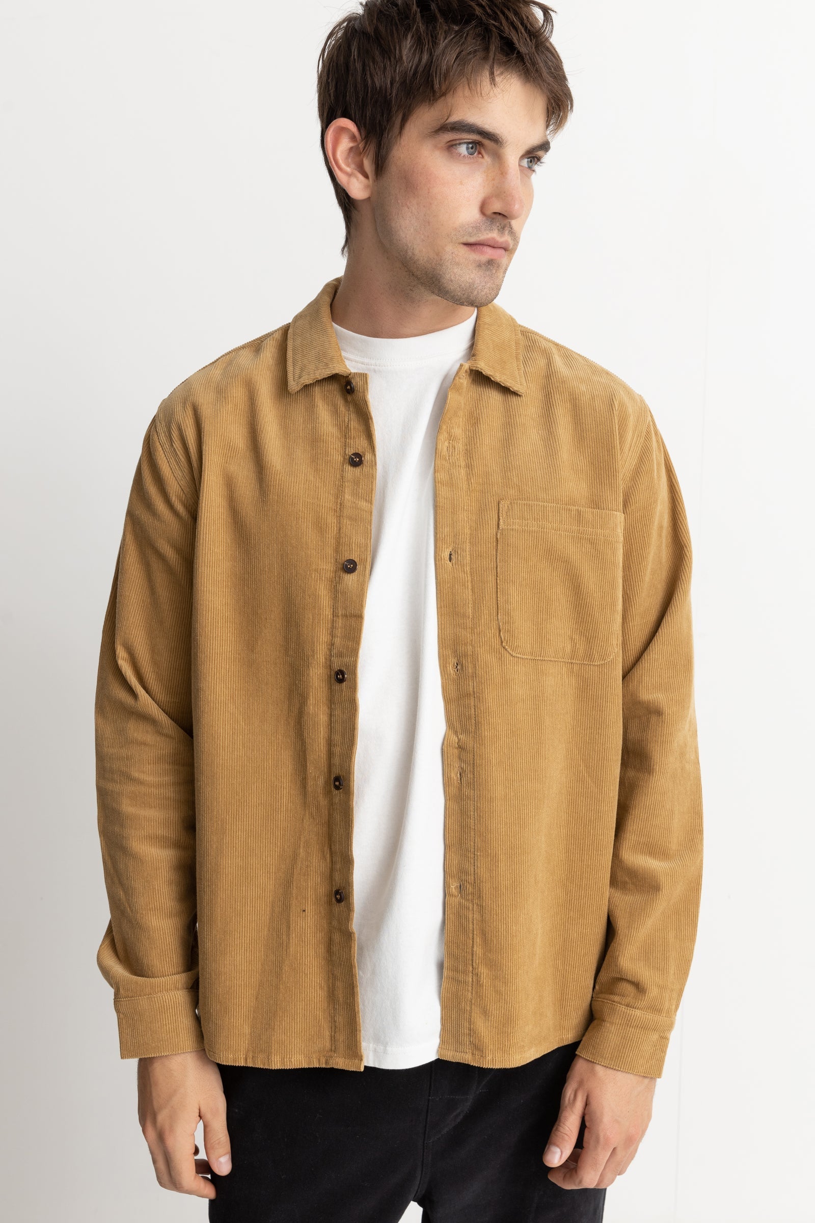 Corduroy Ls Shirt Camel