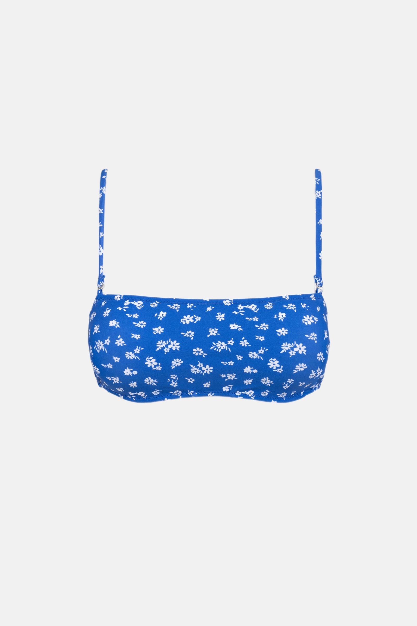 Elodie Floral Reversible Bandeau Top  Blue