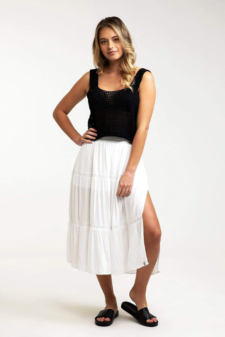 lulus white skirt