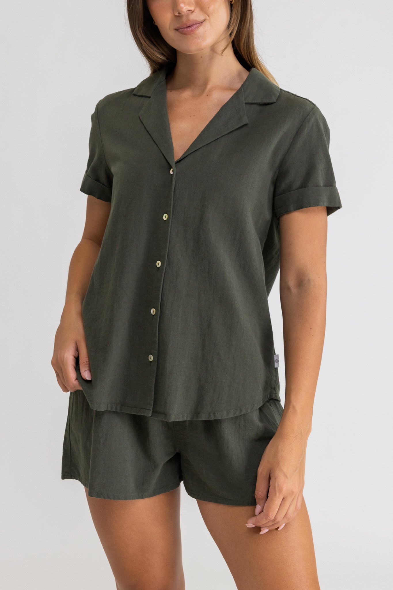 Classic Short Sleeve Shirt Olive