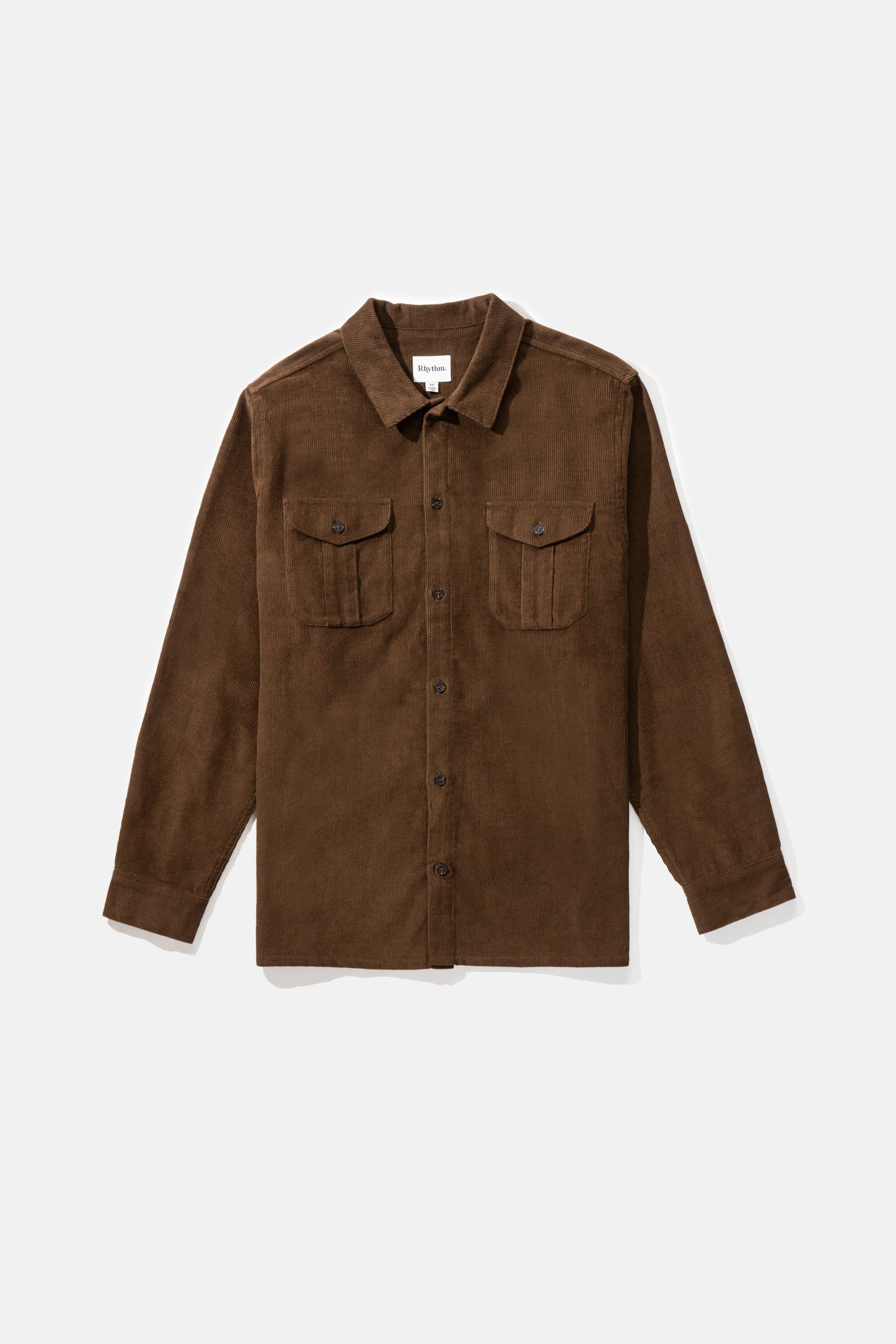 Corduroy Ls Shirt Chocolate