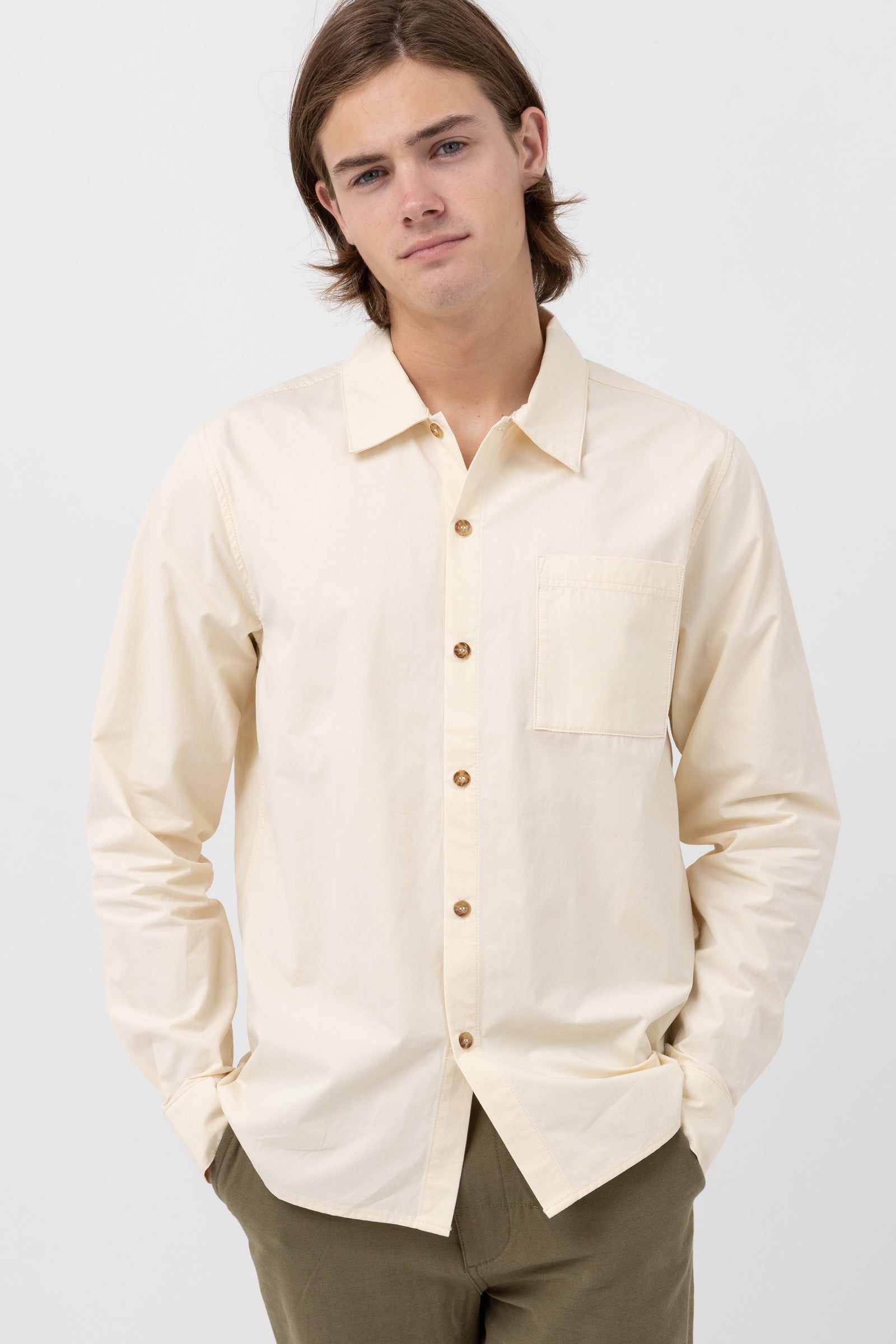 Essential Ls Shirt Natural