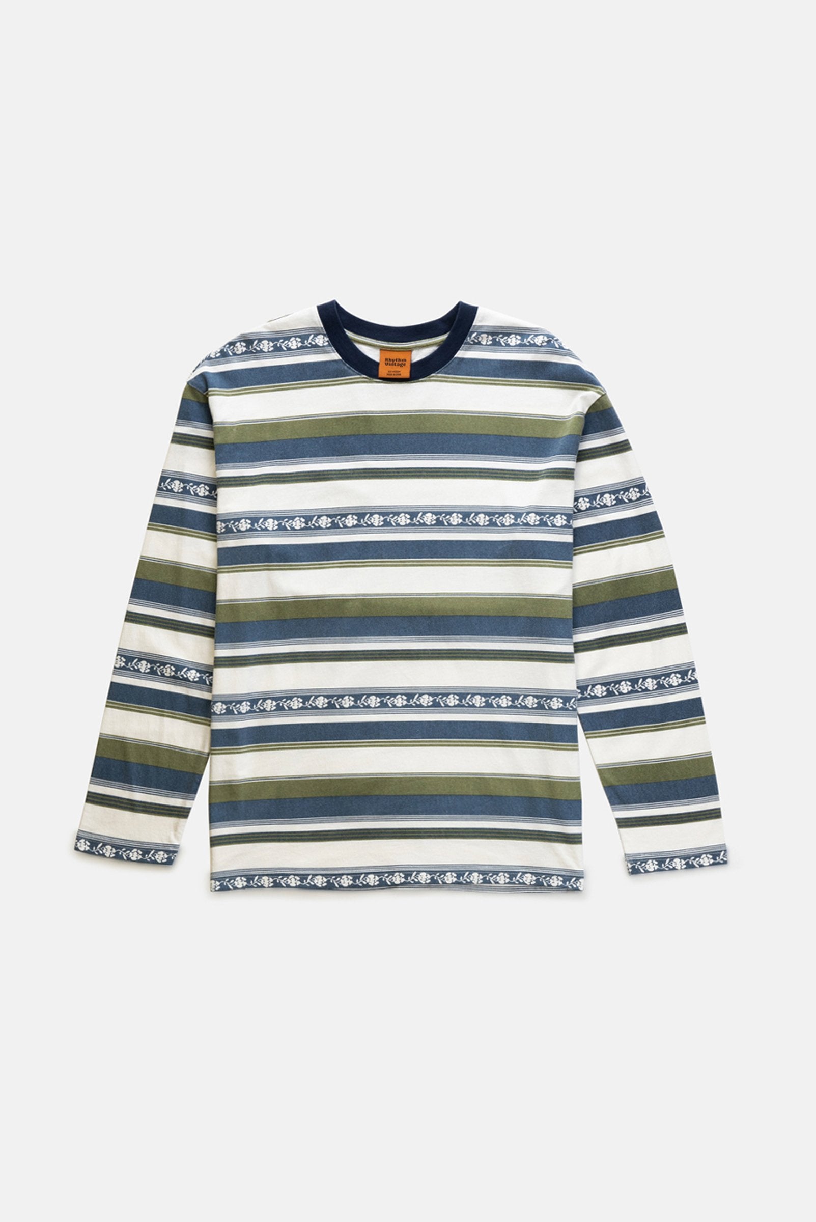 Libre Stripe LS Vintage T-Shirt Olive