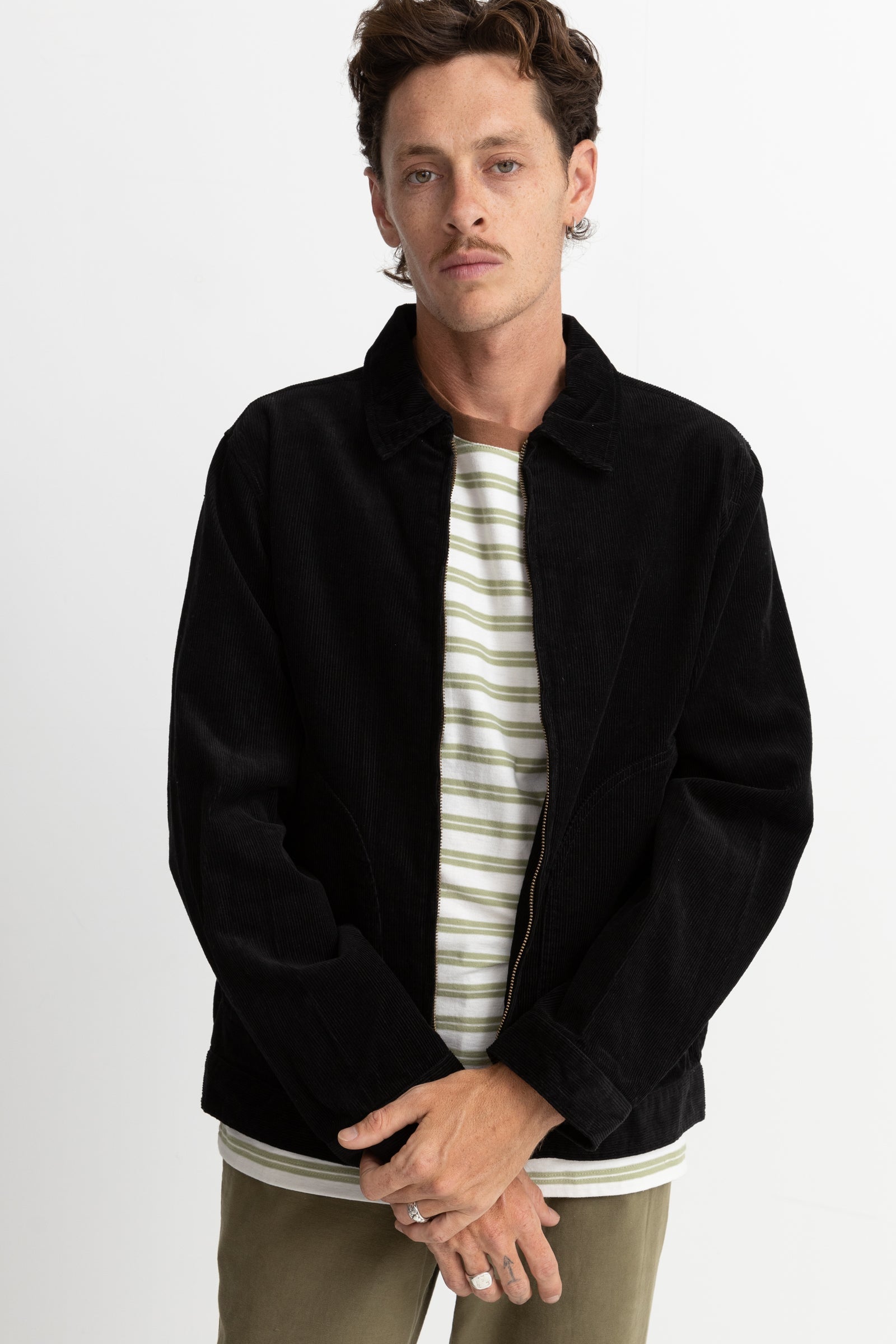 Cord Utility Jacket Black