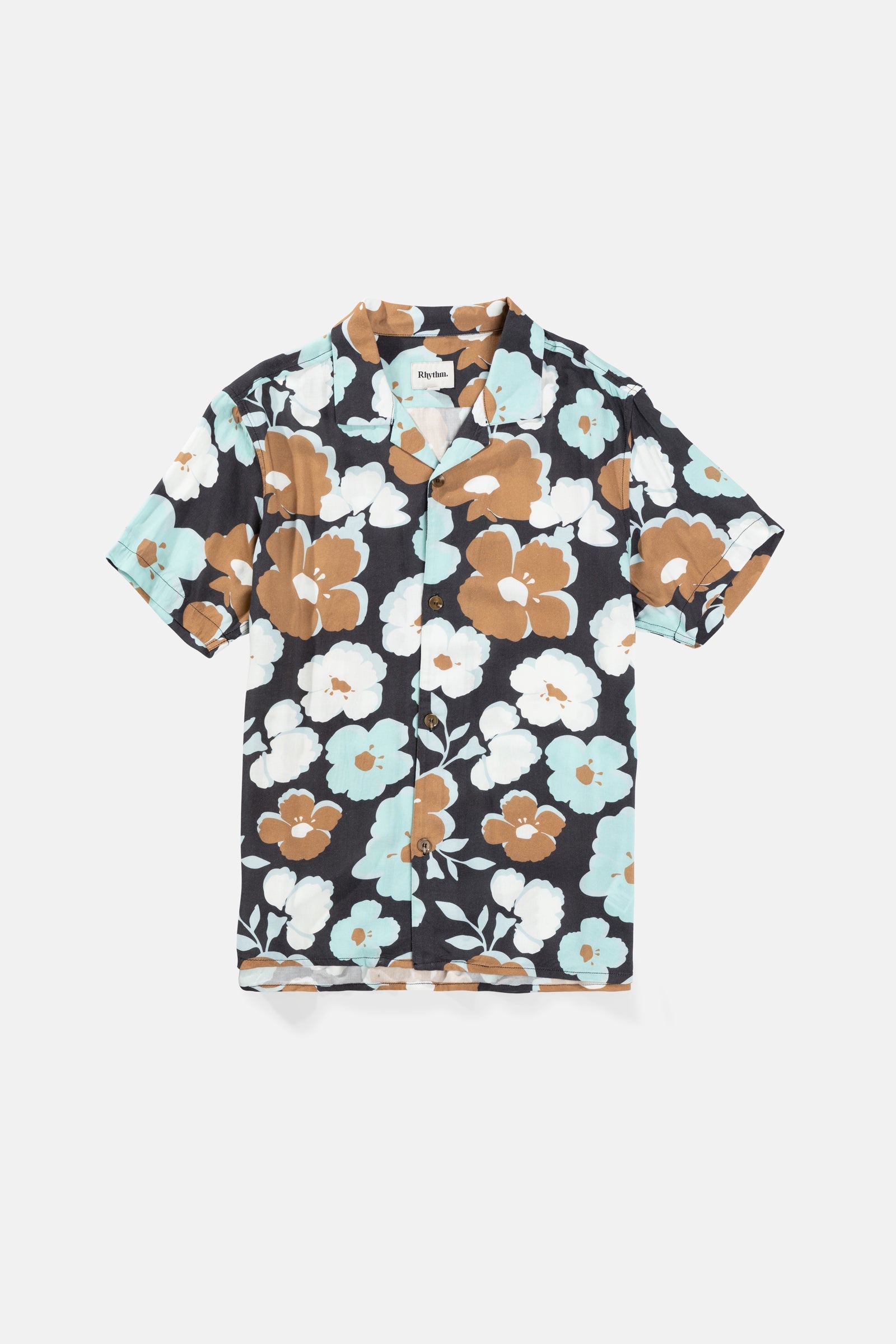 Shop Rhythm 2022 SS Flower Patterns Street Style Short Sleeves Printed Shirt  by Chiley