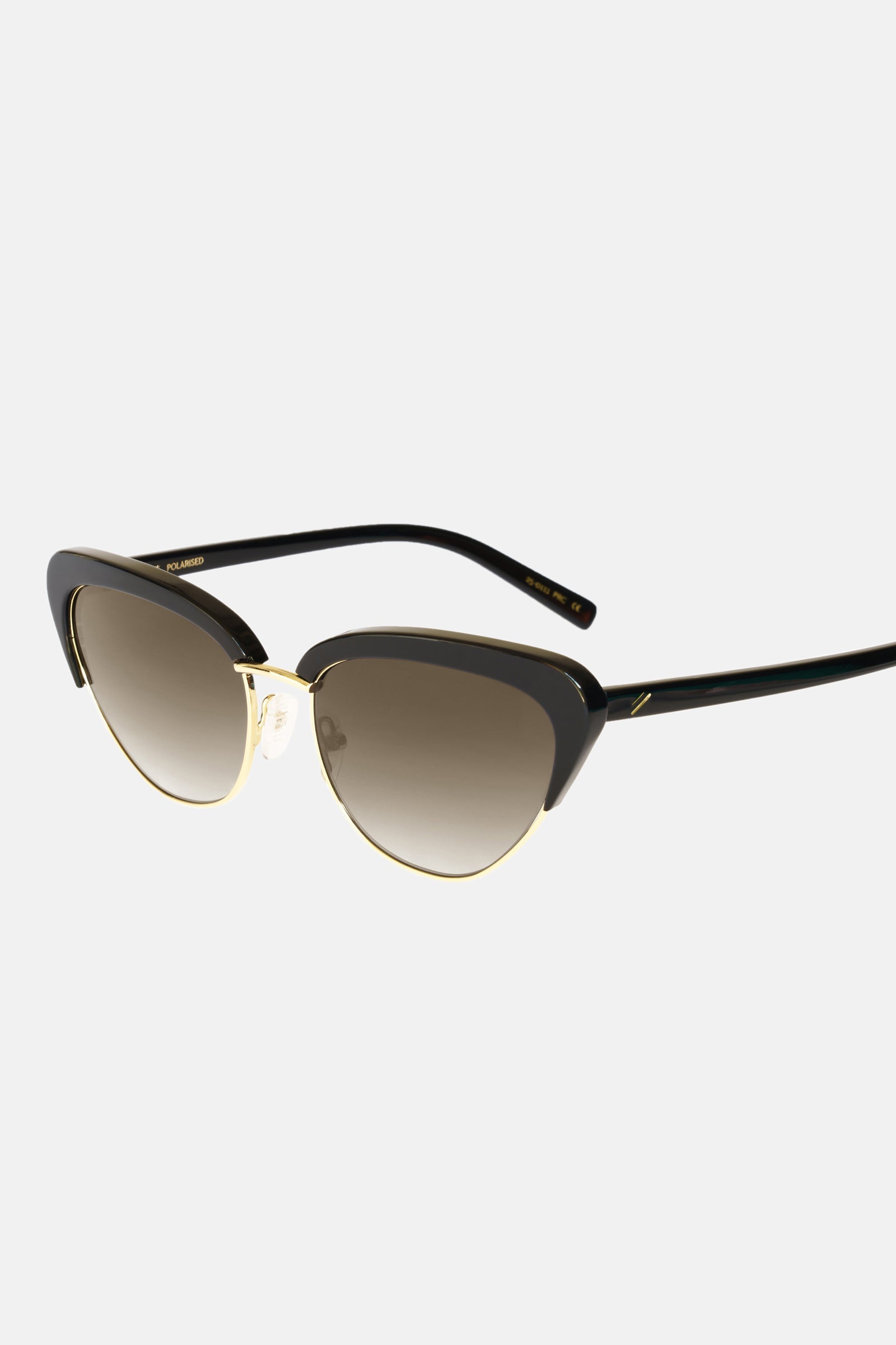 Bask - Peggy Shiny Black/Grey Gradient Polarised