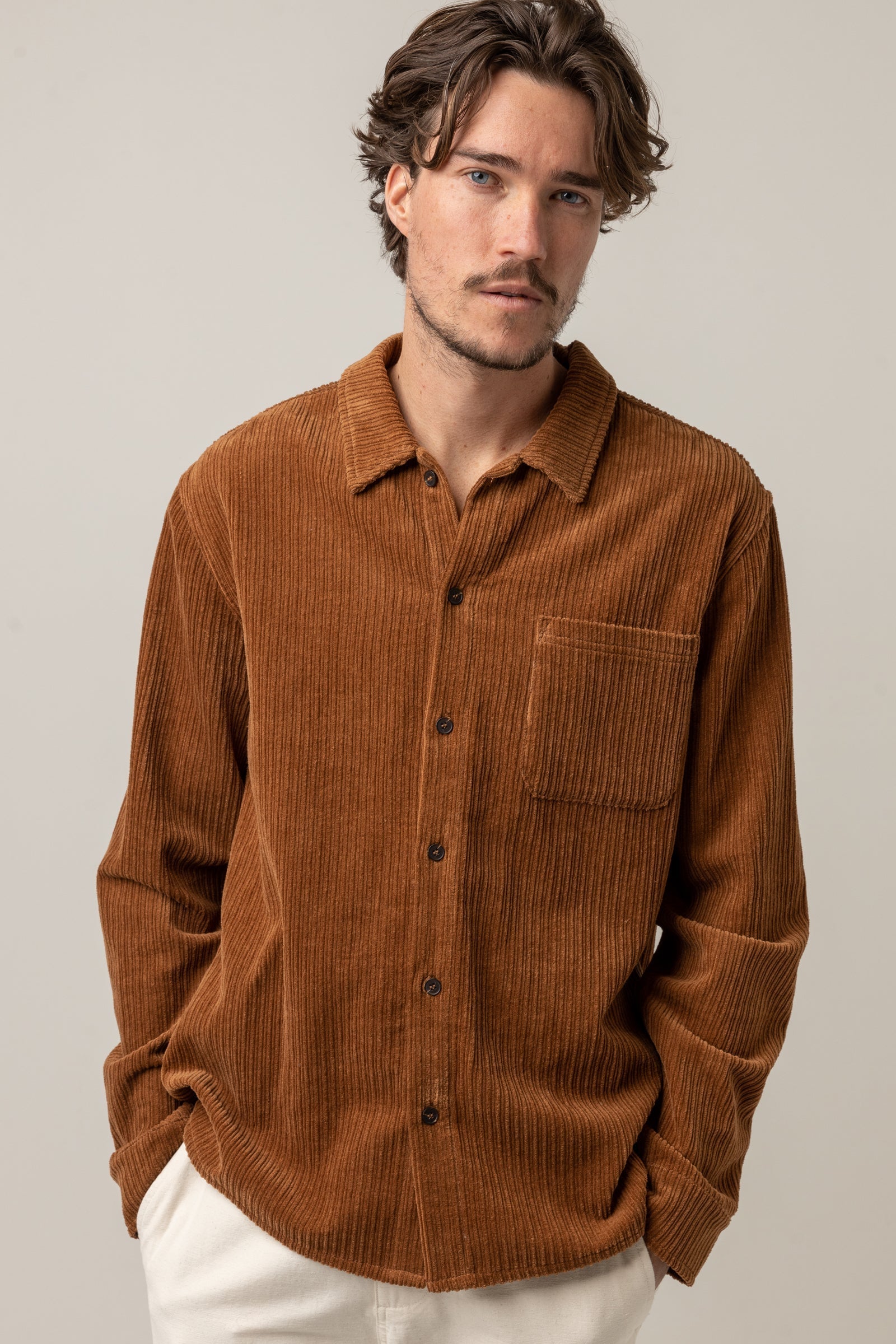 Corduroy Ls Shirt Cedar