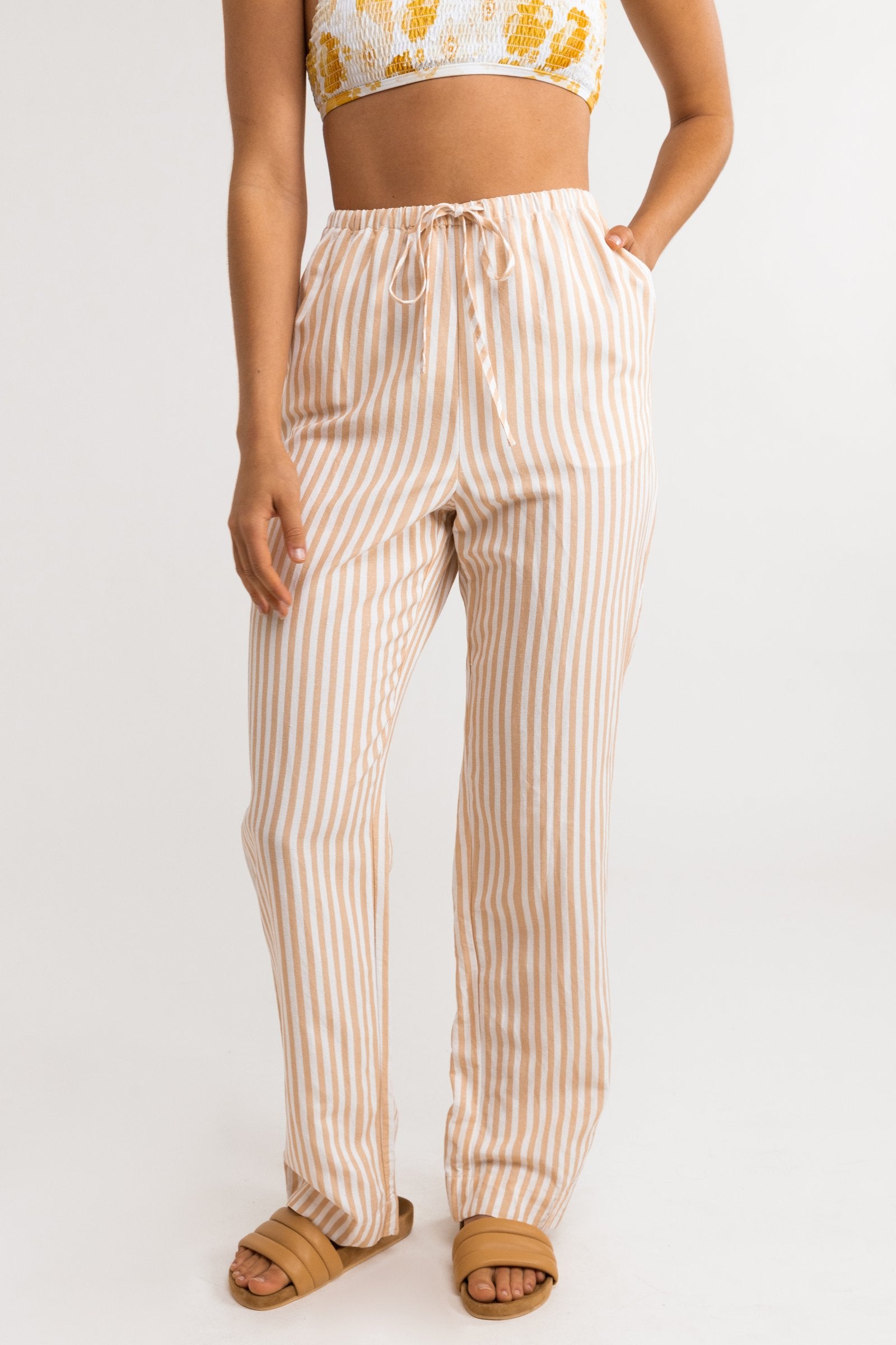 Elmer Stripe Pant Nude