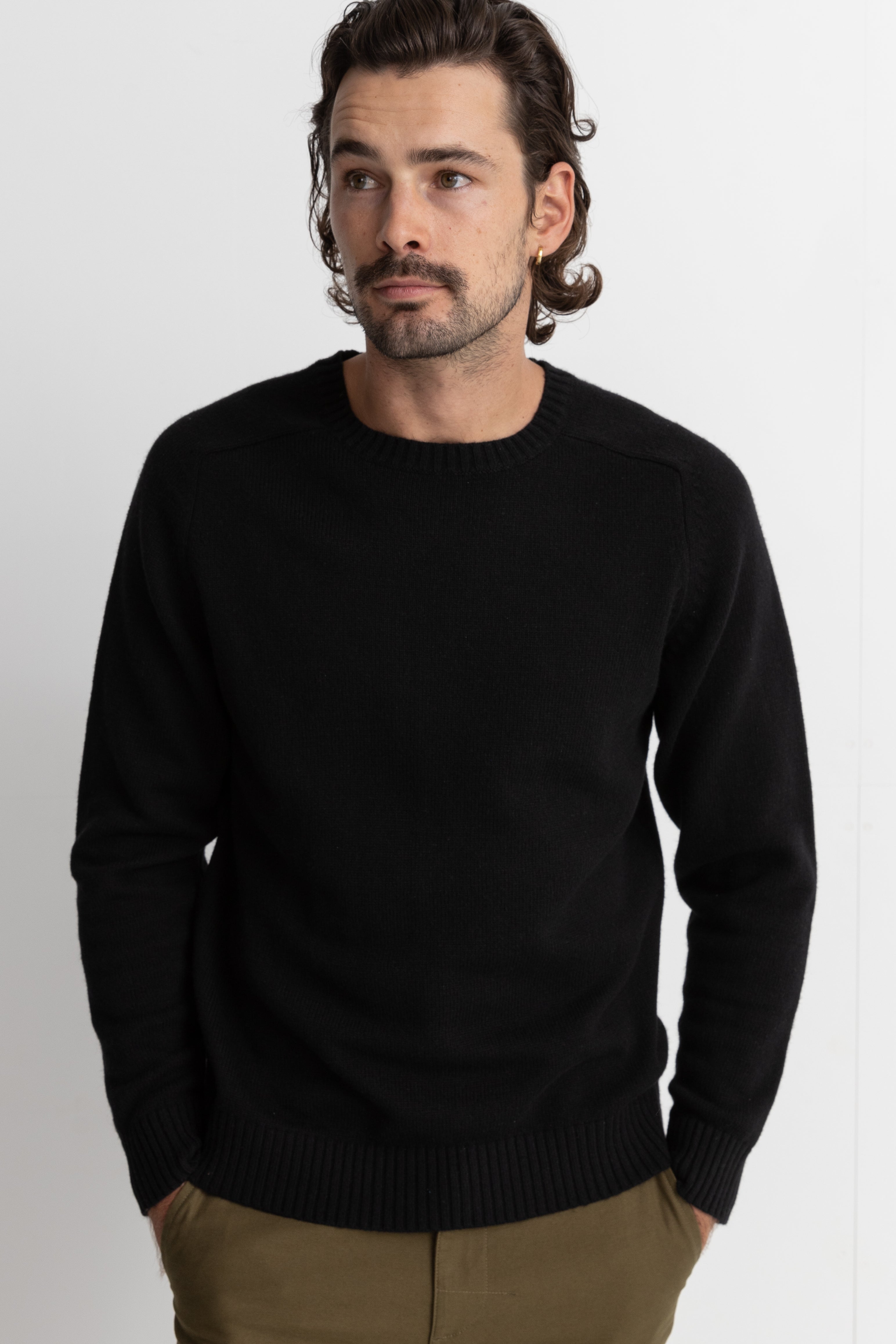 Classic Crew Knit Vintage Black