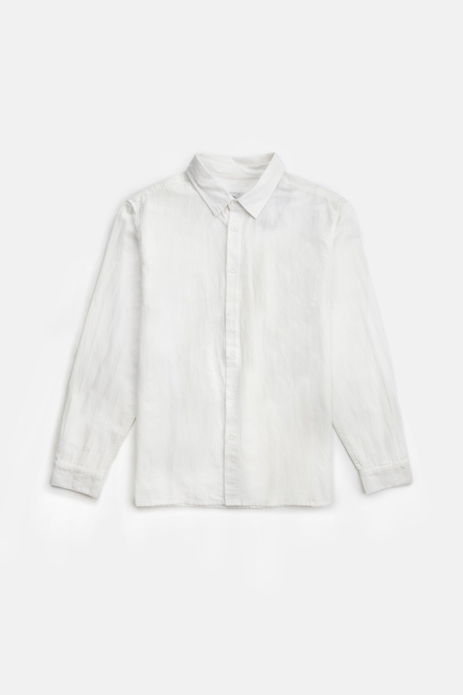 Classic Linen Ls Shirt Vintage White