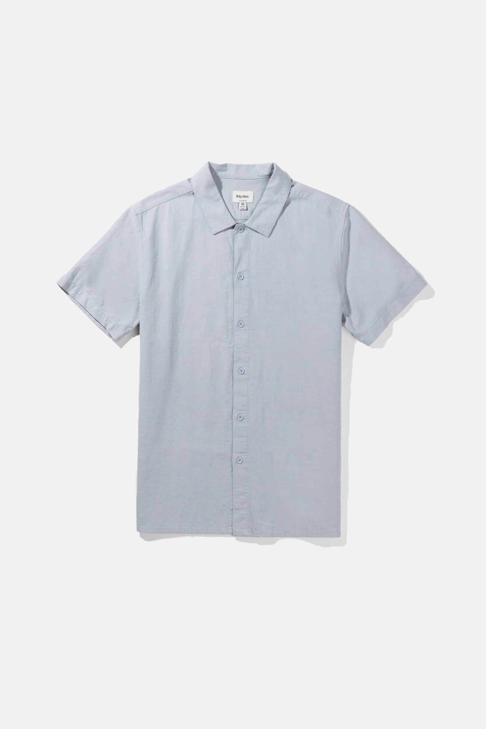 Classic Linen Ss Shirt Ocean Blue