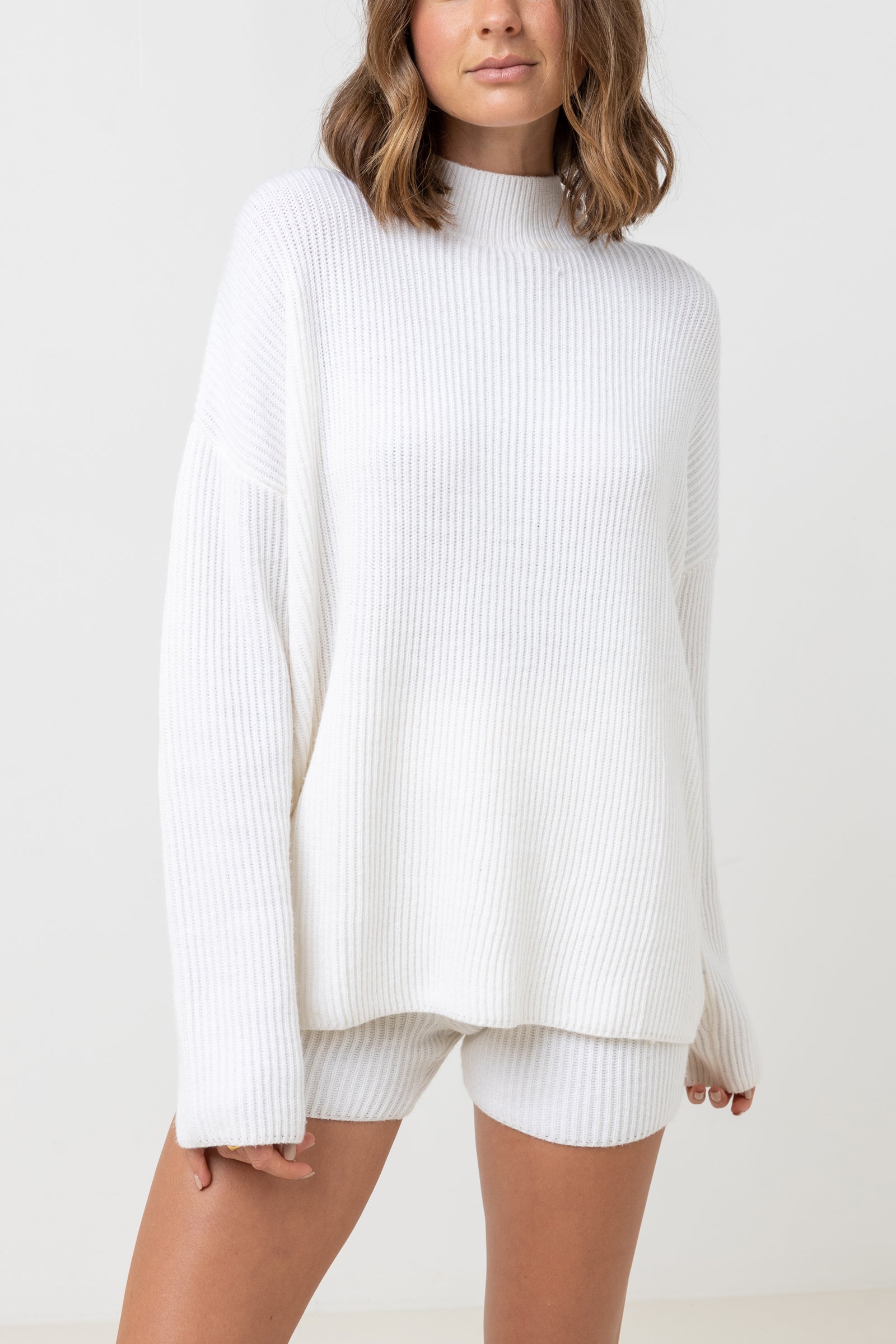 White soft clearance knit jumper