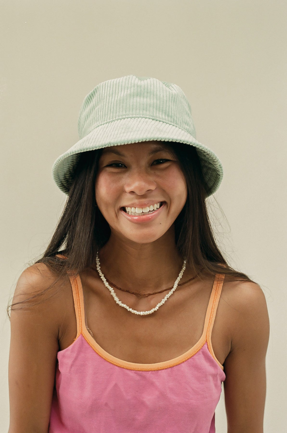 Cord Bucket Hat Seafoam