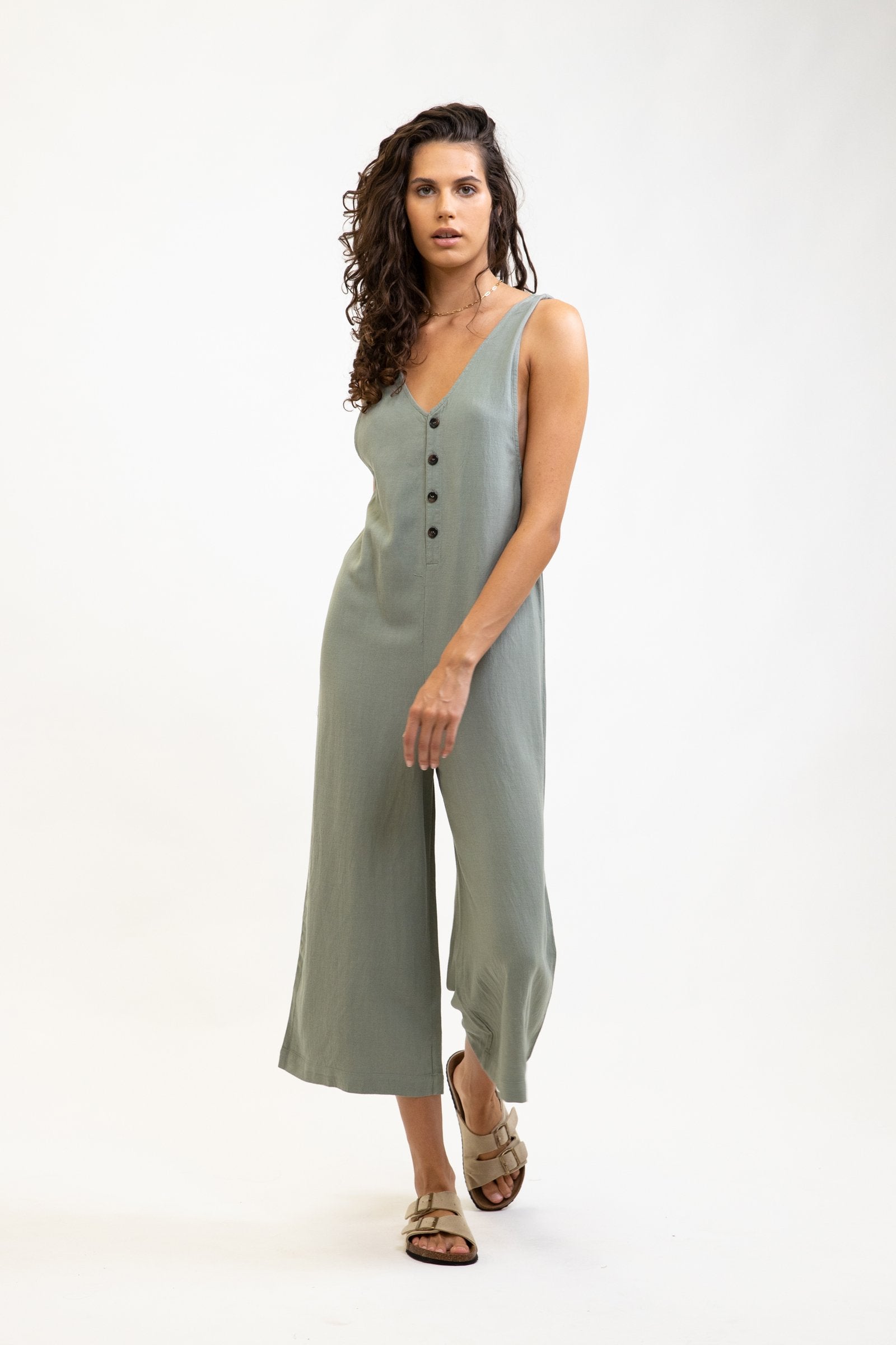 Honolulu Jumpsuit Sage