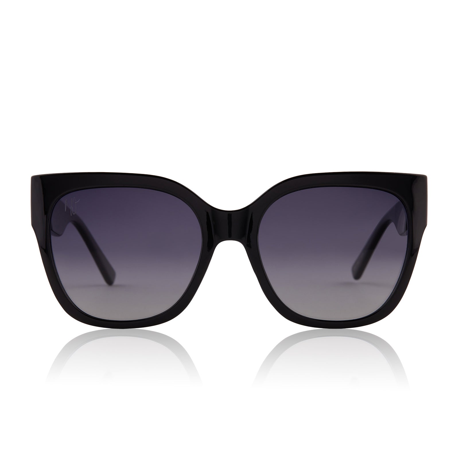 go getter - black + grey gradient polarized sunglasses