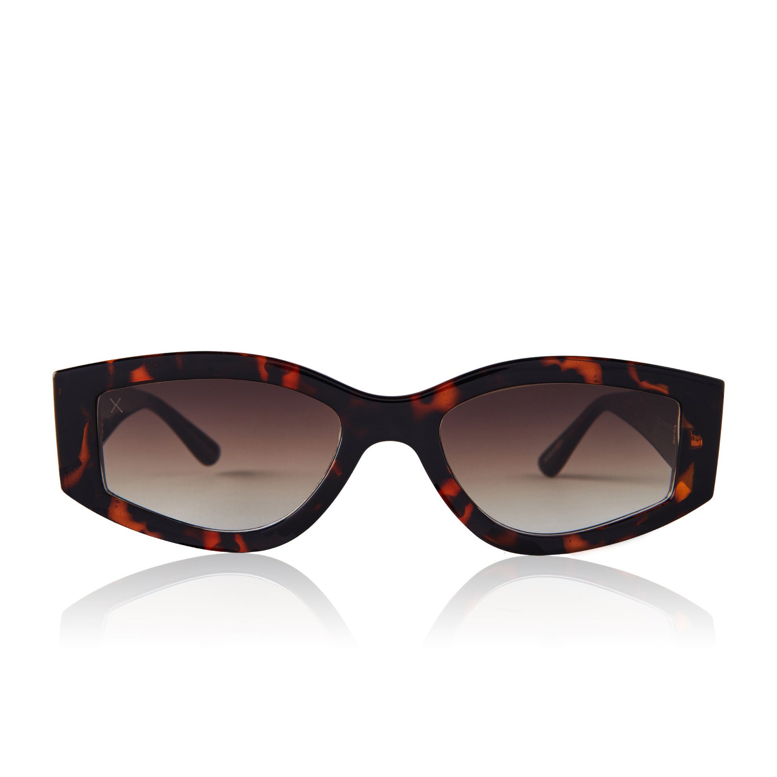Image of robertson - tortoise + brown gradient sharp sunglasses
