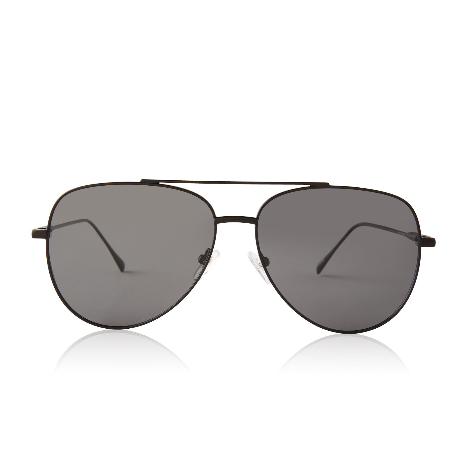 Image of venice - matte black + grey polarized sunglasses