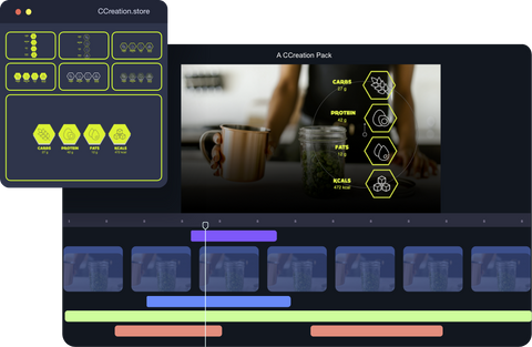 Nutrition Macro Lower Thirds - Video Editing Pack - Final Cut Pro