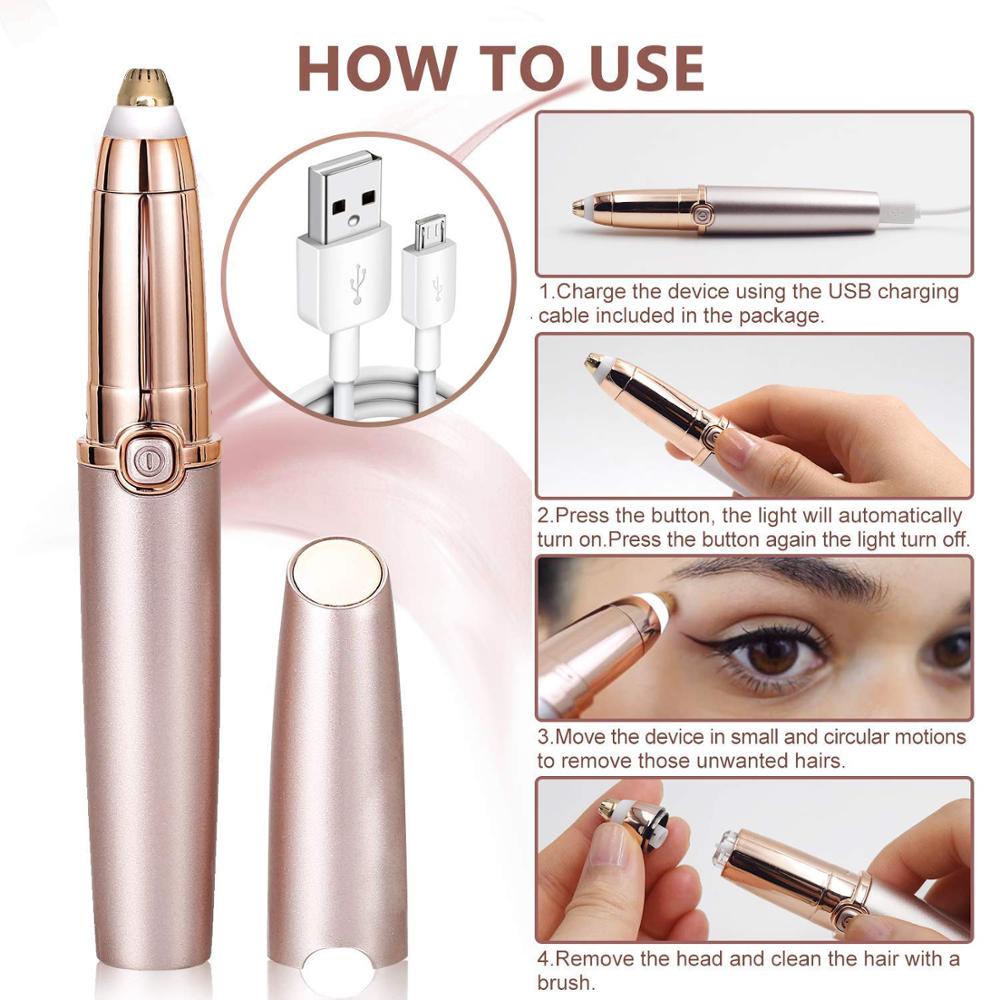 flawless battery operated eyebrow trimmer