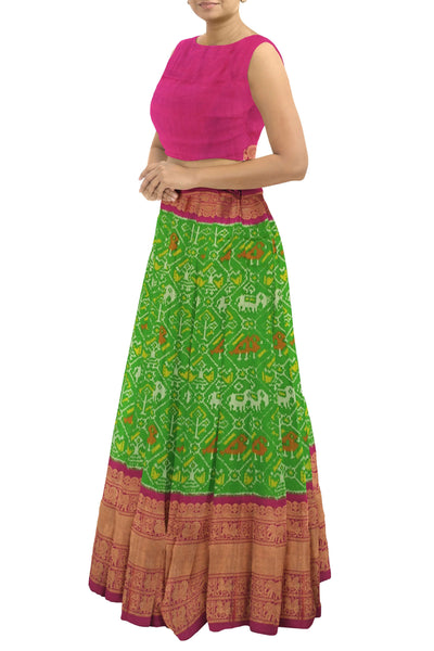 Buy Pink Digital Printed Chinon Silk Lehenga Choli Online At Zeel Clothing