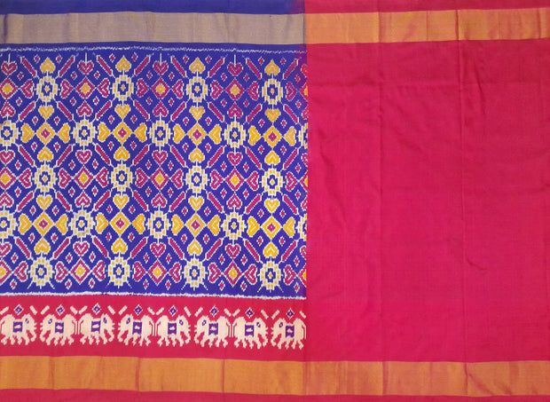 Pastel Handloom Pochampally Ikat Pure Silk Saree - Luxurionworld – Luxurion  World