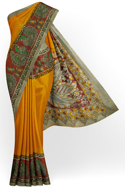 20 Beautiful Kalamkari Cotton Sarees - Shop Them Online! – South India  Fashion