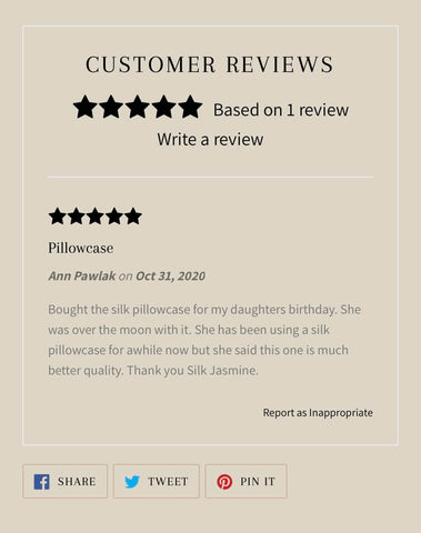 Silk Pillowcase Review