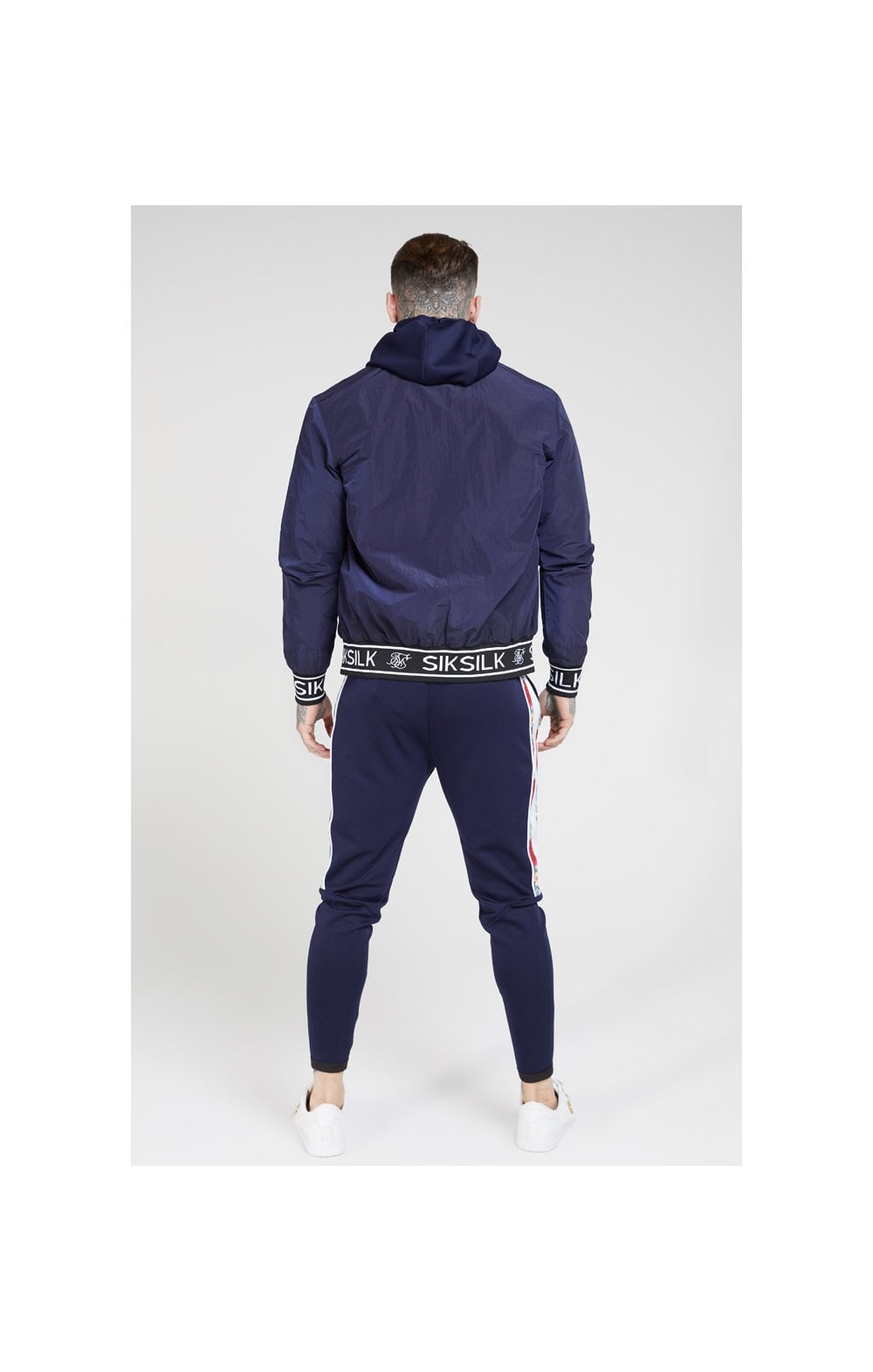 SikSilk Nylon Jacket – Navy