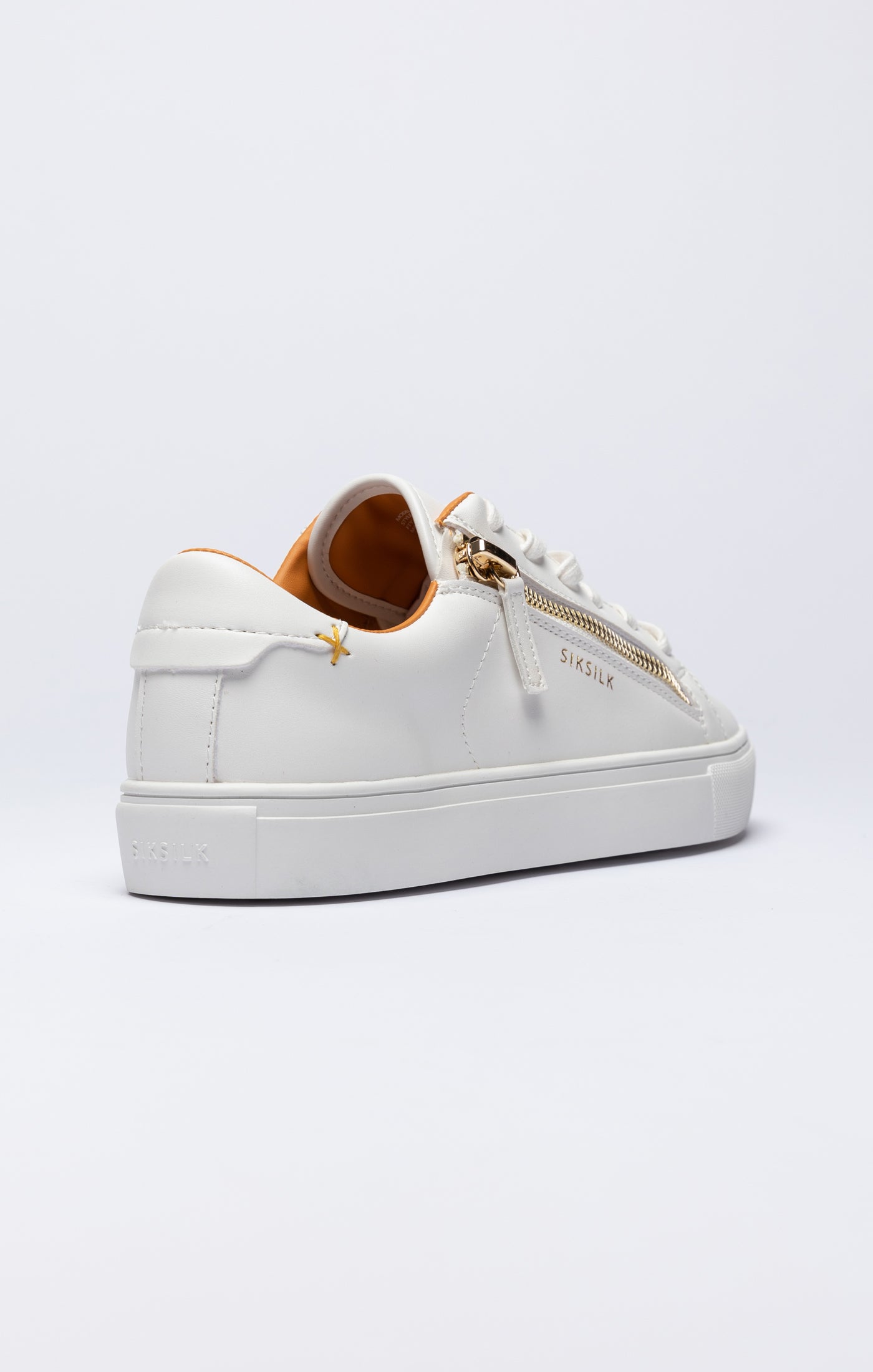 White Classic Trainer With Functional