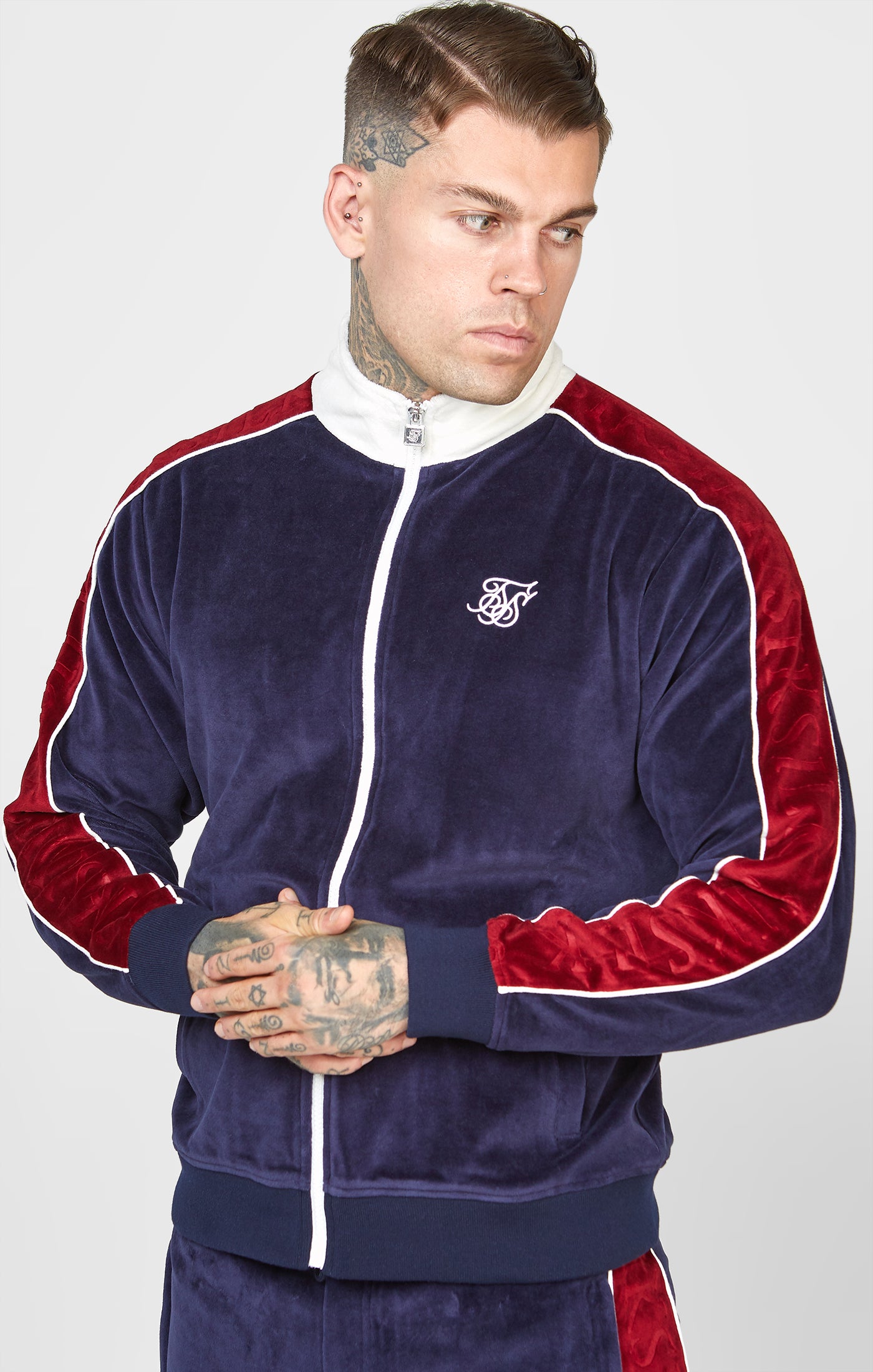 unknown velour track jacket