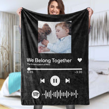 Custom Music Art Gifts Custom Music Blanket Personalized Photo Blanket Unique Gift for Baby